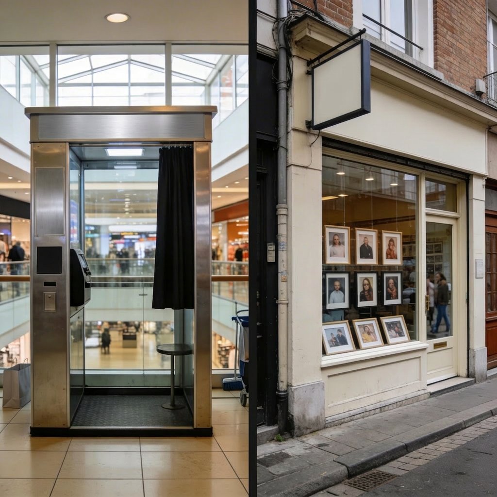 Comparatif des prix 2026 pour une photo d'identité bébé en France — studio, photomaton et application